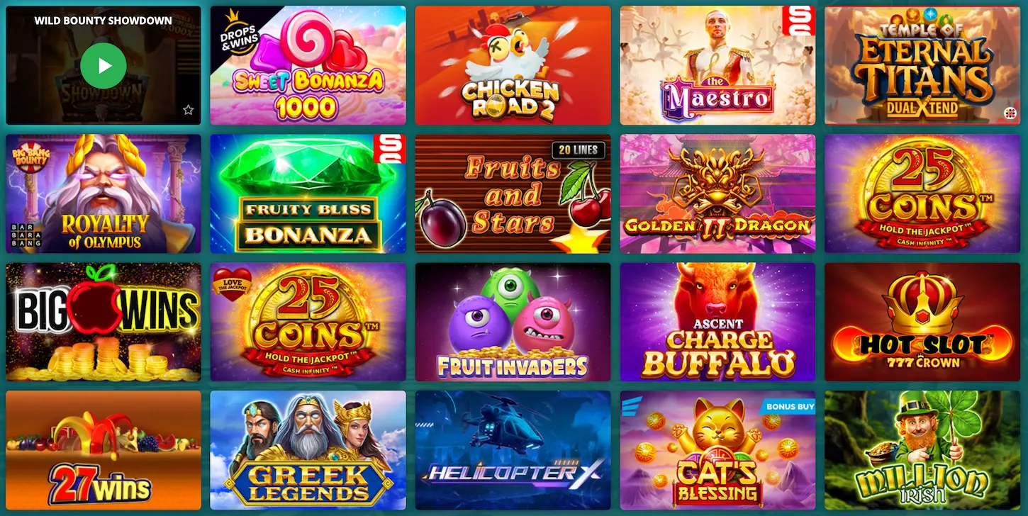 22Bet kasíno automaty - Book of Dead, Sweet Bonanza, Big Bass Bonanza