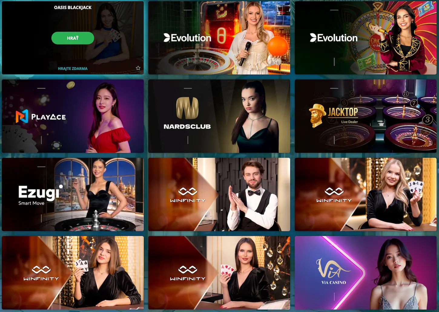 22Bet live kasíno - ruleta, blackjack a baccarat so živými krupiérmi